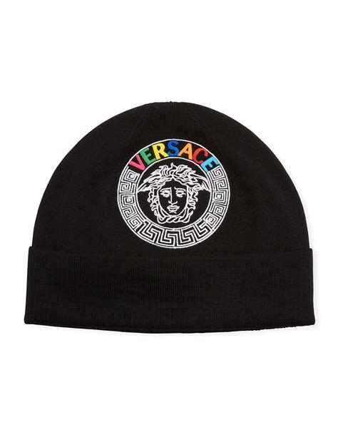 versace hottie hat mens|Versace beanies for men.